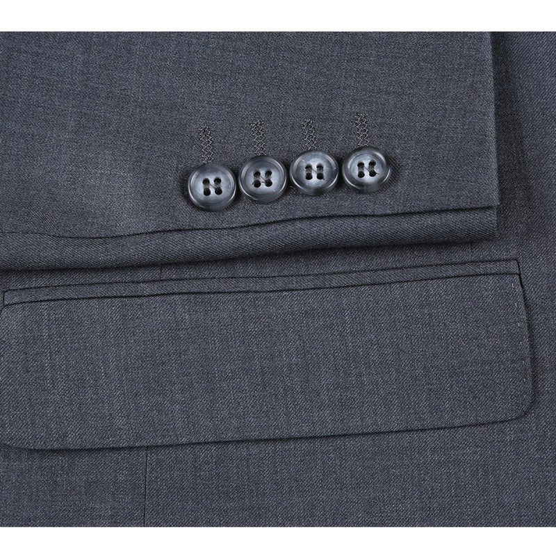RHC100-4 Men's Gray Half-Canvas Suit
