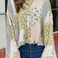 Printed Button Up Long Sleeve Shirt