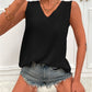 V-Neck Curved Hem Tunic Tank