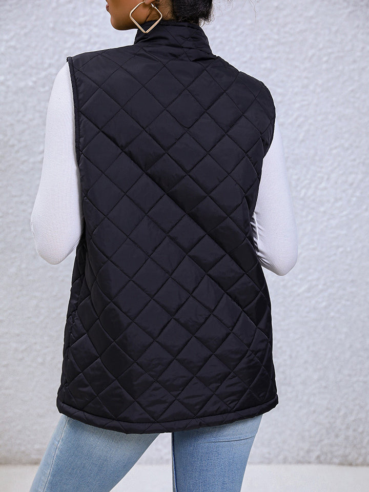 Zip-Up Vest with Pockets