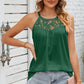 Lace Detail Round Neck Sleeveless Top