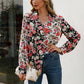 Ivy Lane Floral Print Collared Neck Long Sleeve Shirt