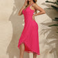 Backless Tassel Surplice Spaghetti Strap Cover Up Dress