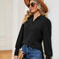 Johnny Collar Long Sleeve Top