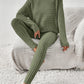 Ribbed Turtleneck Top and Pants Set