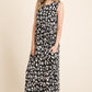 BOMBOM Leopard Maxi Dress with Pockets