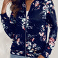 Printed Zip Up Long Sleeve Outerwear