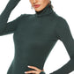 Ribbed Turtleneck Long Sleeve Bodysuit