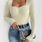 Honey Ribbed Long Sleeve T-Shirt