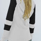 Shiny Waffle-Knit Raglan Sleeve Zipper Front Hoody