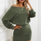 Off-Shoulder Long Sleeve Dress