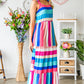 Striped Sleeveless Maxi Dress