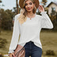 Round Neck Puff Sleeve Blouse