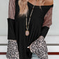 Leopard V-Neck Long Sleeve Top