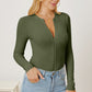 Zip Up Long Sleeve Bodysuit