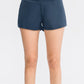 Wide Waistband Sports Shorts with Pockets