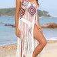 Fringe Spaghetti Strap Cover-Up