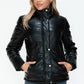 YMI Pocketed Zip Up Turtleneck Puffer Jacket