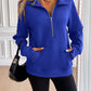 Ivy Lane Half Zip Raglan Sleeve Sweatshirt