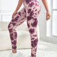 Tie-Dye Wide Waistband Active Leggings