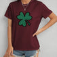 Lucky Clover Round Neck T-Shirt