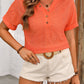 Ivy Lane Eyelet V-Neck Short Sleeve Top