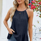 Tied Ruffled Round Neck Cami