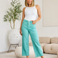 RFM Crop Chloe Full Size Tummy Control High Waist Raw Hem Jeans