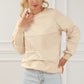 Striped Round Neck Long Sleeve Sweatshirt