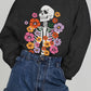 Simply Love Simply Love Full Size Flower Skeleton Graphic Sweatshirt