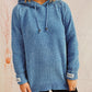 Drawstring Long Sleeve  Hooded Sweater