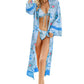 Floral Open Front Duster Cover Up