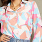 Multicolored Long Sleeve Collared Shirt