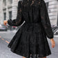 V-Neck Long Sleeve Buttoned Dress