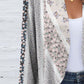 FAM-FAM Printed Open Front Long Sleeve Cardigan