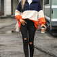 Color Block Quarter Zip Sweatshirt