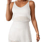 Openwork V-Neck Sleeveless Cover Up Dress