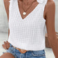 Tied V-Neck Wide Strap Tank