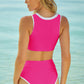 Contrast Trim Two-Piece Swimsuit