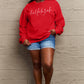 Simply Love Full Size Letter Graphic Long Sleeve Sweatshirt