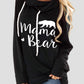 Drawstring Letter Graphic Long Sleeve Hoodie