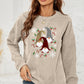 Faceless Gnome Graphic Drop Shoulder Sweatshirt