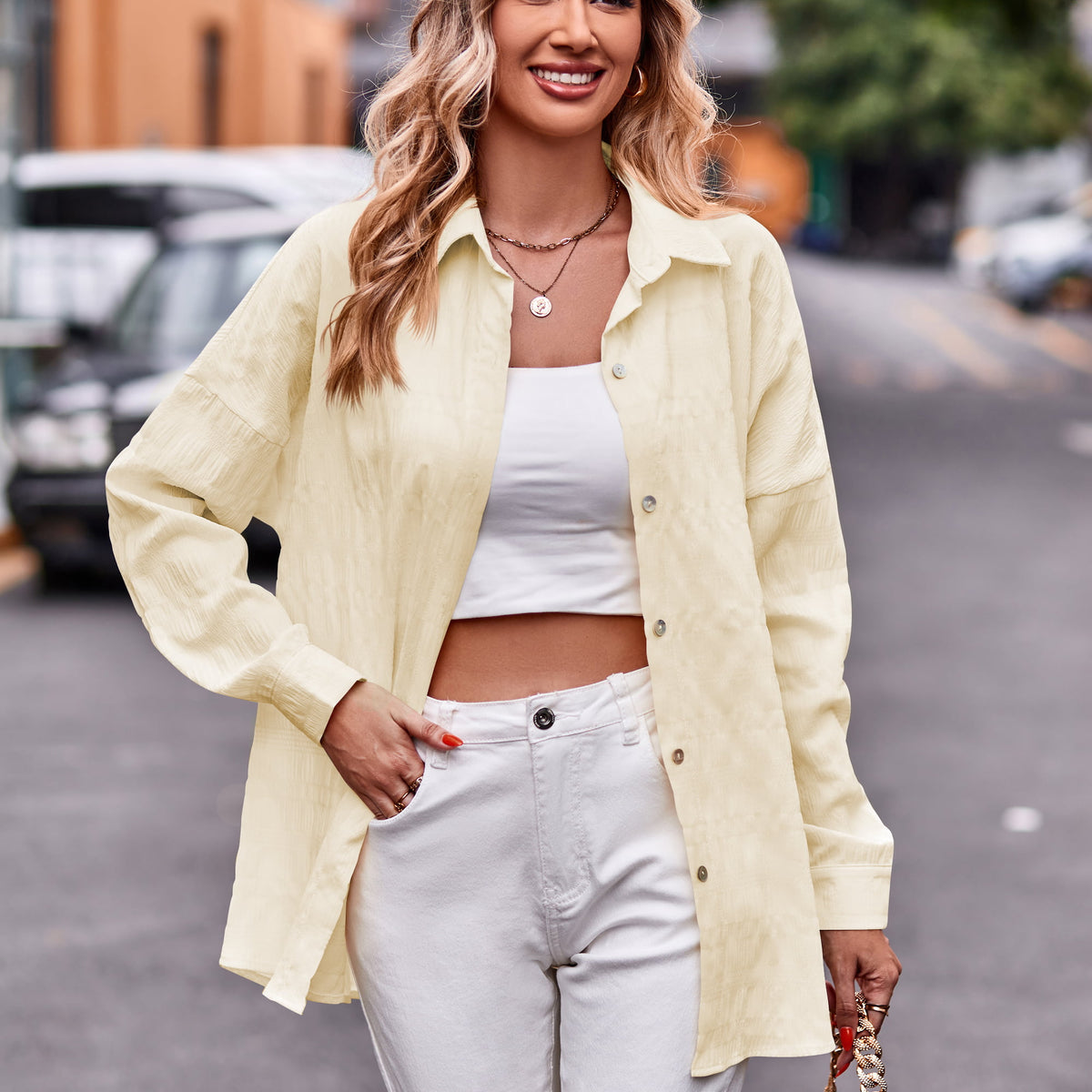 Dropped Shoulder Longline Shirt