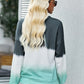 Tie-Dye Drop Shoulder Round Neck Sweatshirt