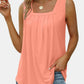 Ruched Square Neck Tank