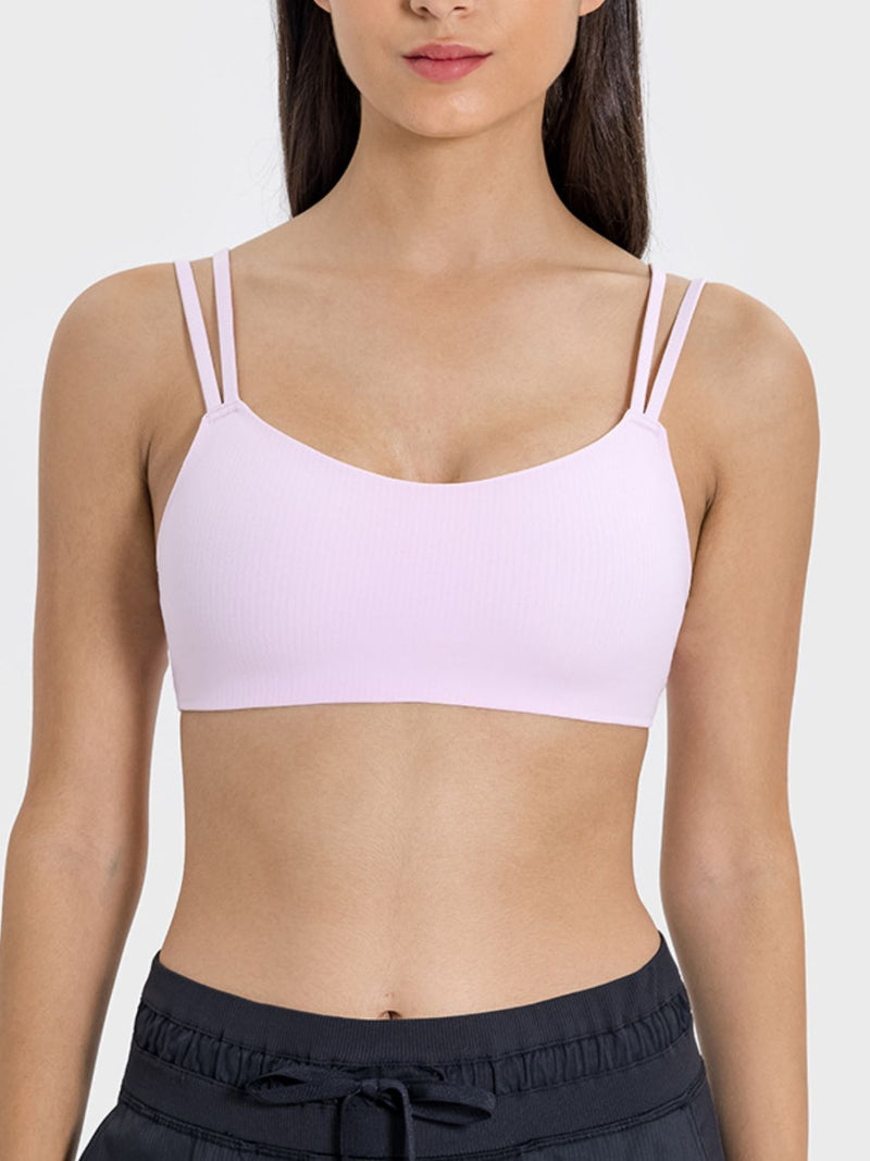 Scoop Neck Double Strap Active Cami