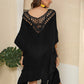 Cutout Ruffled Half Sleeve Cover-Up