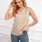 Button-Up V-Neck Tank Top