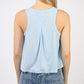 VERY J V-Neck Knit Swing Cropped Tank