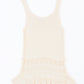 Full Size Ruffled Openwork Wide Strap Tank